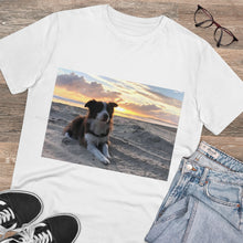 Load image into Gallery viewer, Border Collie Print on Organic T-shirt - Unisex
