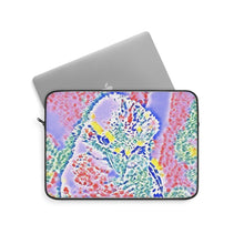 Load image into Gallery viewer, Kookaburra Fluro Design on Laptop Sleeve.
