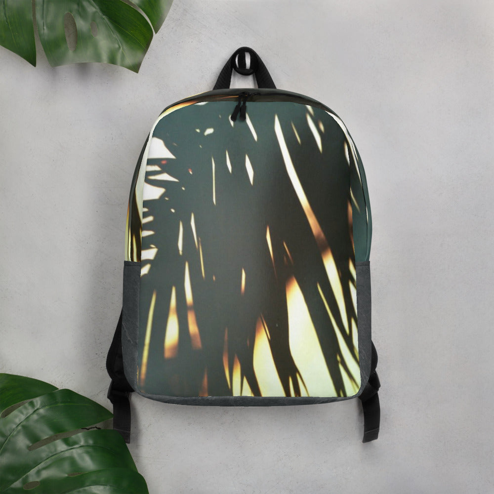 Palm Sunset Printed Backpack