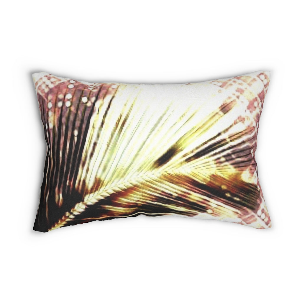 Palm Sunset Print on Spun Polyester Cushion
