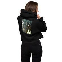 Load image into Gallery viewer, Palm Sunset Print Crop Hoodie
