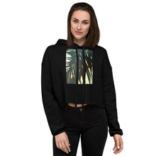 Load image into Gallery viewer, Palm Sunset Print Crop Hoodie
