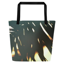 Load image into Gallery viewer, Palm Sunset Print Beach Tote Bag
