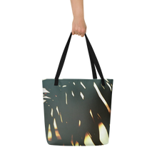 Load image into Gallery viewer, Palm Sunset Print Beach Tote Bag
